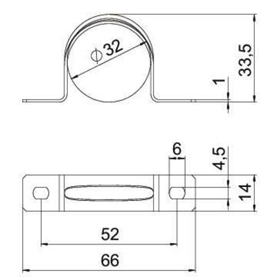 OBO Bettermann Vertr Befestigungsschelle galv.vz 605 32 G