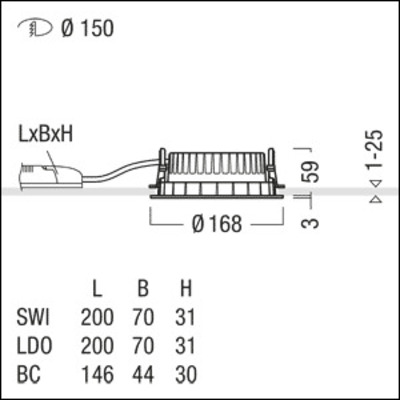 Zumtobel Group LED-Downlight 830 PANOS R #62926840
