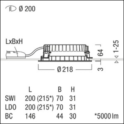 Zumtobel Group LED-Downlight 830 PANOS R #62927005