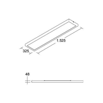 Brumberg Leuchten LED Anbaupanel 1525x325 MPO, TW_DT8 49150073TW