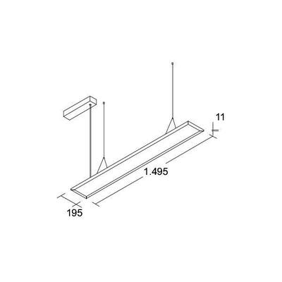 Brumberg Leuchten LED Pendelleuchte MPO, 3000/4000K DALI 49250073DA