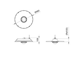 Philips Lighting LED-Hallenleuchte 4000K, dimmbar BY122XG6400#30672200