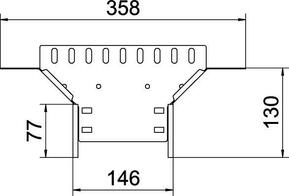 OBO Bettermann Vertr Anbau-Abzweigstück Kabelrinne 110x150 RAA 115 FS