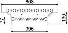 OBO Bettermann Vertr Anbau-Abzweigstück Kabelrinne 110x400 RAA 140 A2