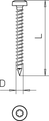 OBO Bettermann Vertr Golden-Sprintschraube 4758T 3.5x40