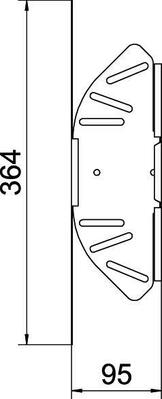 OBO Bettermann Vertr Bogen, winkelverstellbar 85x100 bandverzinkt RB W 810 FS OBO Bettermann Vertr Bogen, winkelverstellbar 85x100 bandverzinkt RB W 810 FS