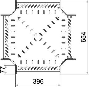 OBO Bettermann Vertr Kreuzung für Kabelrinne 110x400 RK 140 FT