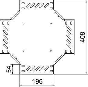 OBO Bettermann Vertr Kreuzung für Kabelrinne 35x200 RK 320 FT