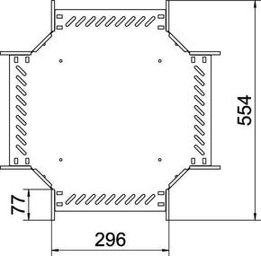 OBO Bettermann Vertr Kreuzung für Kabelrinne 85x300 RK 830 FT