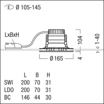 Zumtobel Group LED-Downlight 940 PANOS R #62927744
