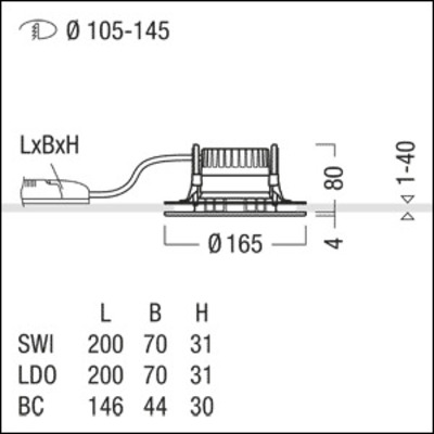 Zumtobel Group LED-Downlight 940 PANOS R #62927746