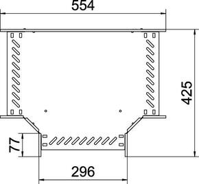 OBO Bettermann Vertr T-Stück für Kabelrinne 110x300 RT 130 A2