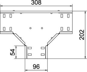 OBO Bettermann Vertr T-Stück für Kabelrinne 35x100 RT 310 FS