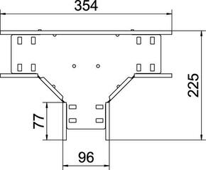 OBO Bettermann Vertr T-Stück für Kabelrinne 85x100 RT 810 FS