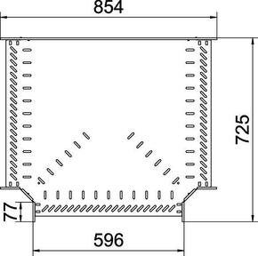 OBO Bettermann Vertr T-Stück für Kabelrinne 85x600 RT 860 FT