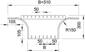OBO Bettermann Vertr Anbau-Abzweigstück 60x400mm 7121407