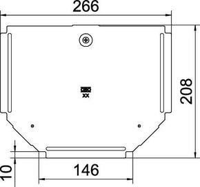 OBO Bettermann Vertr Deckel für T-Stück B150mm RTD 150 DD