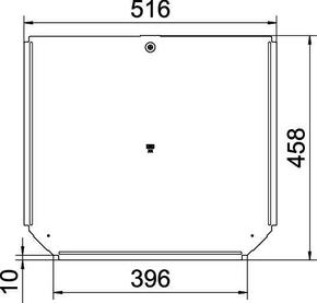 OBO Bettermann Vertr Deckel für T-Stück B400mm RTD 400 A2