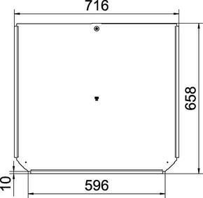 OBO Bettermann Vertr Deckel für T-Stück B600mm RTD 600 FS