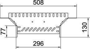 OBO Bettermann Vertr Anbau-Abzweigstück Kabelrinne 110x300 RAA 130 FT