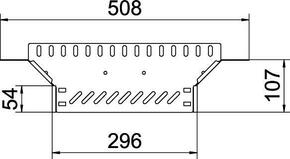 OBO Bettermann Vertr Anbau-Abzweigstück Kabelrinne 35x300 RAA 330 FT