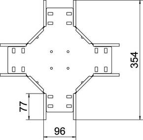 OBO Bettermann Vertr Kreuzung für Kabelrinne 60x100 RK 610 FS