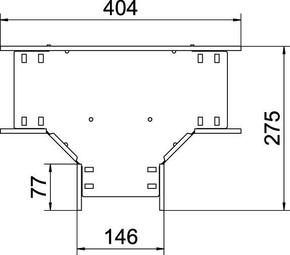 OBO Bettermann Vertr T-Stück für Kabelrinne 60x150 RT 615 FT
