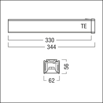 Zumtobel Group Elektrische Einspeisung weiß TECTON TE DC WH