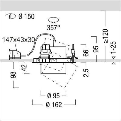 Zumtobel Group LED-Einbaustrahler 930 V2-RM2400- #62928277
