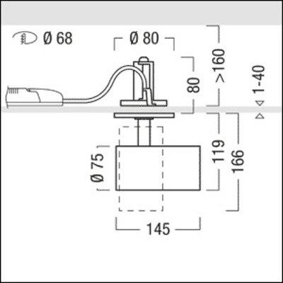 Zumtobel Group LED-Halbeinbaustrahler 940 V2-SRS1800 #62928306
