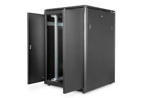 DIGITUS Netzwerkschrank Unique 22HE,AL 9005 DN-19 22U-8/8-B-1