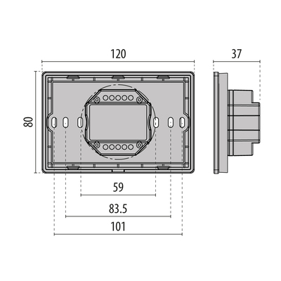 Performance in Light Fernbedienung Touch DMX schwarz 3117845