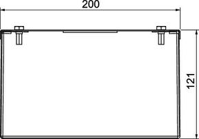 OBO Bettermann Vertr Installationskanal Metall 200x120x2000 PLMR 1220 A2