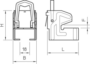 OBO Bettermann Vertr Trägerklammer 5-11mm 328 1