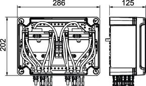 OBO Bettermann Vertr Generatoranschlusskasten MC42x3 PV-String PVG-BC1500M110