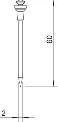 OBO Bettermann Vertr Siko-Nadel blau 511 60