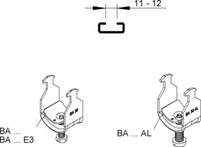 Niedax Hammerfußschelle BA 18