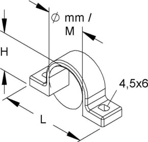 HKL Befestigungsschelle zweilappig 795/22