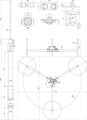 DEHN Fangmast D40mm,L2700mm,R560mm FM D40 L2200 #819682