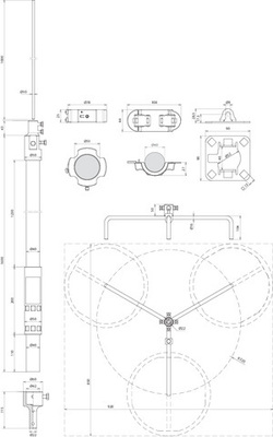 DEHN Fangmast D40mm,L2700mm,R320mm FM D40 L2200 #819690