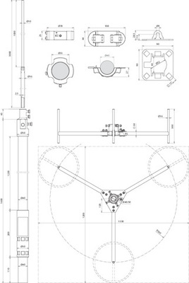 DEHN Fangmast D40mm,L4700mm,R560mm FM D40 L4700 #819680