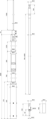 DEHN Stützrohr m. HVI lightplus HVI LI PL L6M#819688