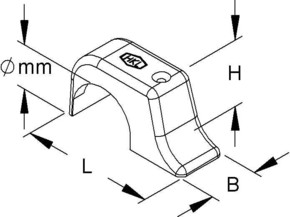 HKL Top-Nagelschelle gr 1-fach 10-14 1567