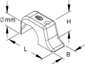 HKL Top-Nagelschelle gr 1-fach 10-14 1567