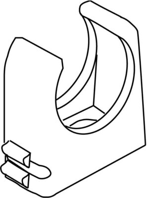 HKL RO-Clip-Rohrschelle lichtgrau M63 796.631