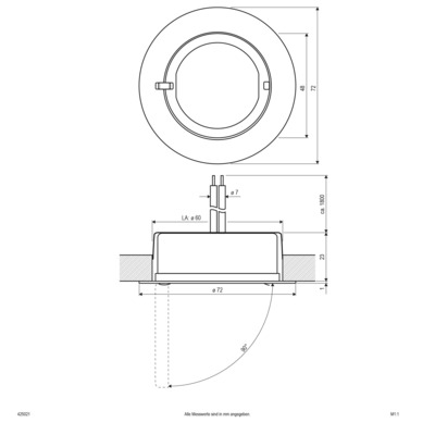 EVN Lichttechnik NV Möbeleinbauleuchte 20W 12V IP20 425 421 go