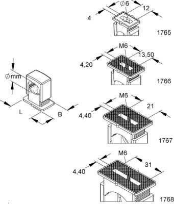 HKL Tempo-Druckschelle gr zum anschrauben 1765