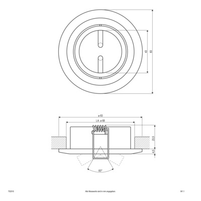 EVN Lichttechnik NV EB-Leuchte rund 50W 12V IP20 V2A 752 010 eds