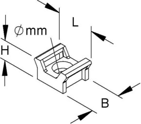 HKL Kabelbinderhalter 718