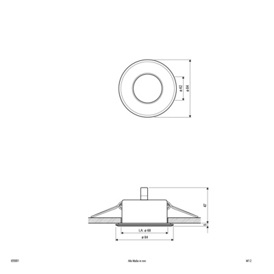 EVN Lichttechnik NV EB-Leuchte 12V 50W GX5,3 655 001 weiß